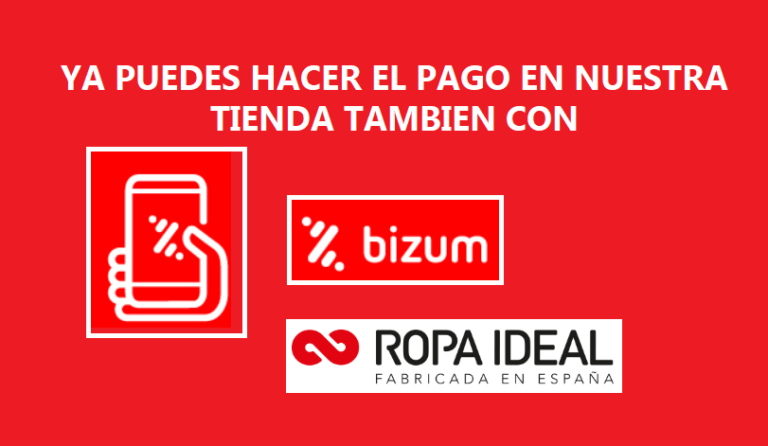 ¡Ya puedes comprar en ROPA IDEAL con Bizum!