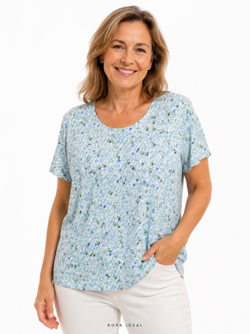 MODELO 23 BLUSA MUJER MANGA CORTA