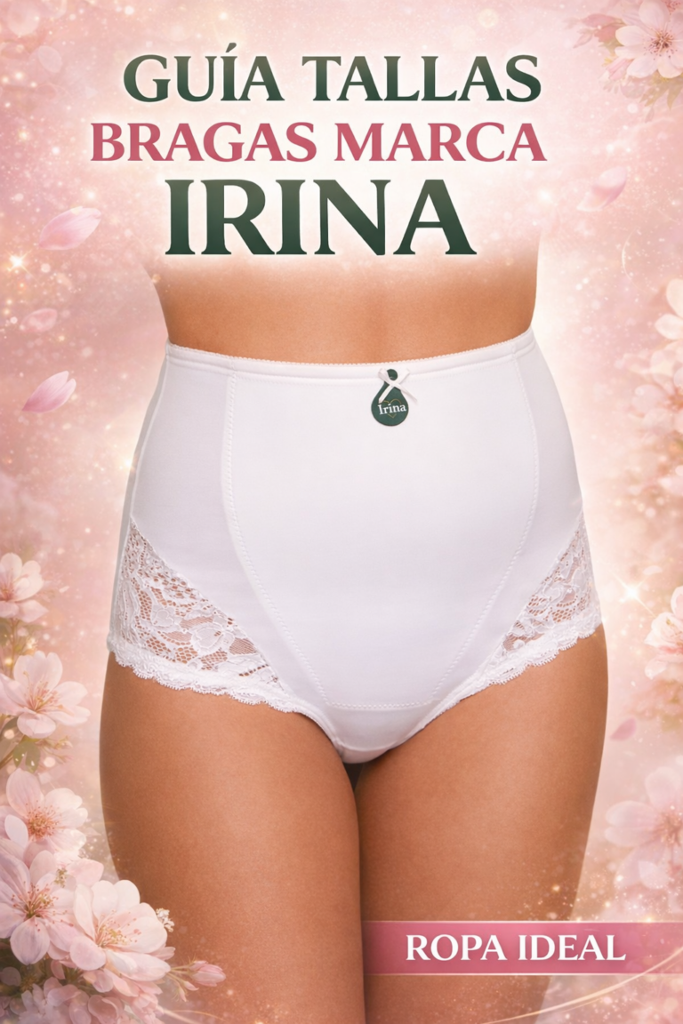 GUIA TALLAS BRAGAS MARCA IRINA