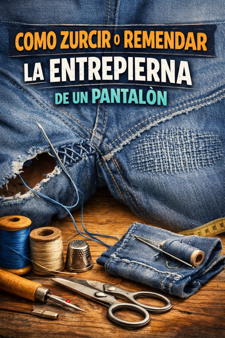 COMO ZURCIR O REMENDAR LA ENTREPIERNA DE UN PANTALON
