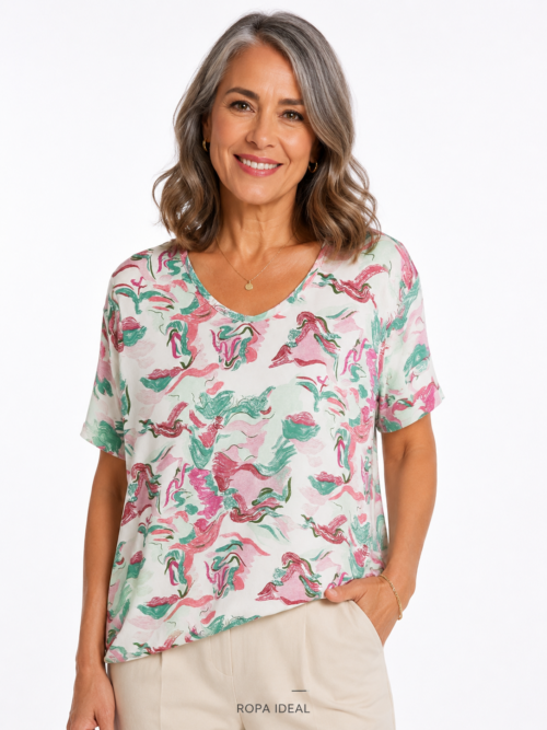 MODELO 252 BLUSA MUJER TALLA 4XL